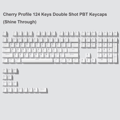 WOB Double-Shot PBT Keycap Sets for Cherry Gateron MX Switches – Cherry Profile (168 Keys)