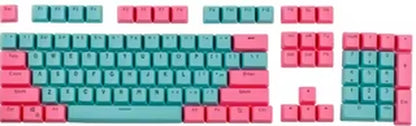Cyan & Pink PBT Backlit Keycap Set (RK 61/87/104)
