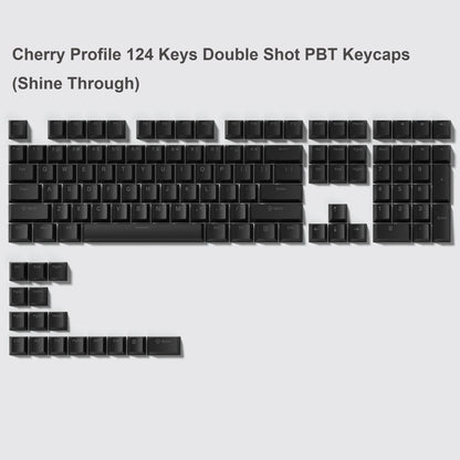 WOB Double-Shot PBT Keycap Sets for Cherry Gateron MX Switches – Cherry Profile (168 Keys)