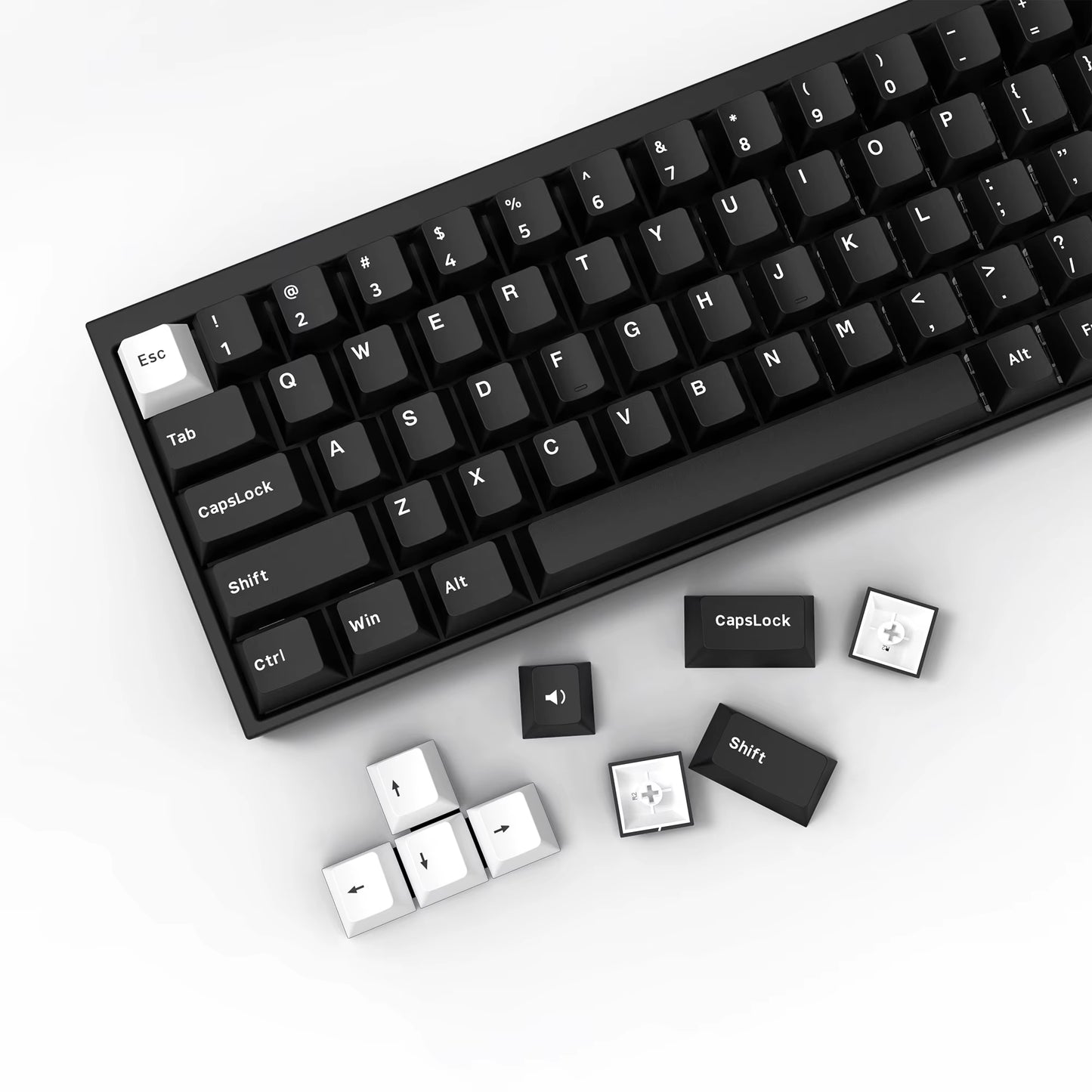 WOB Double-Shot PBT Keycap Sets for Cherry Gateron MX Switches – Cherry Profile (168 Keys)