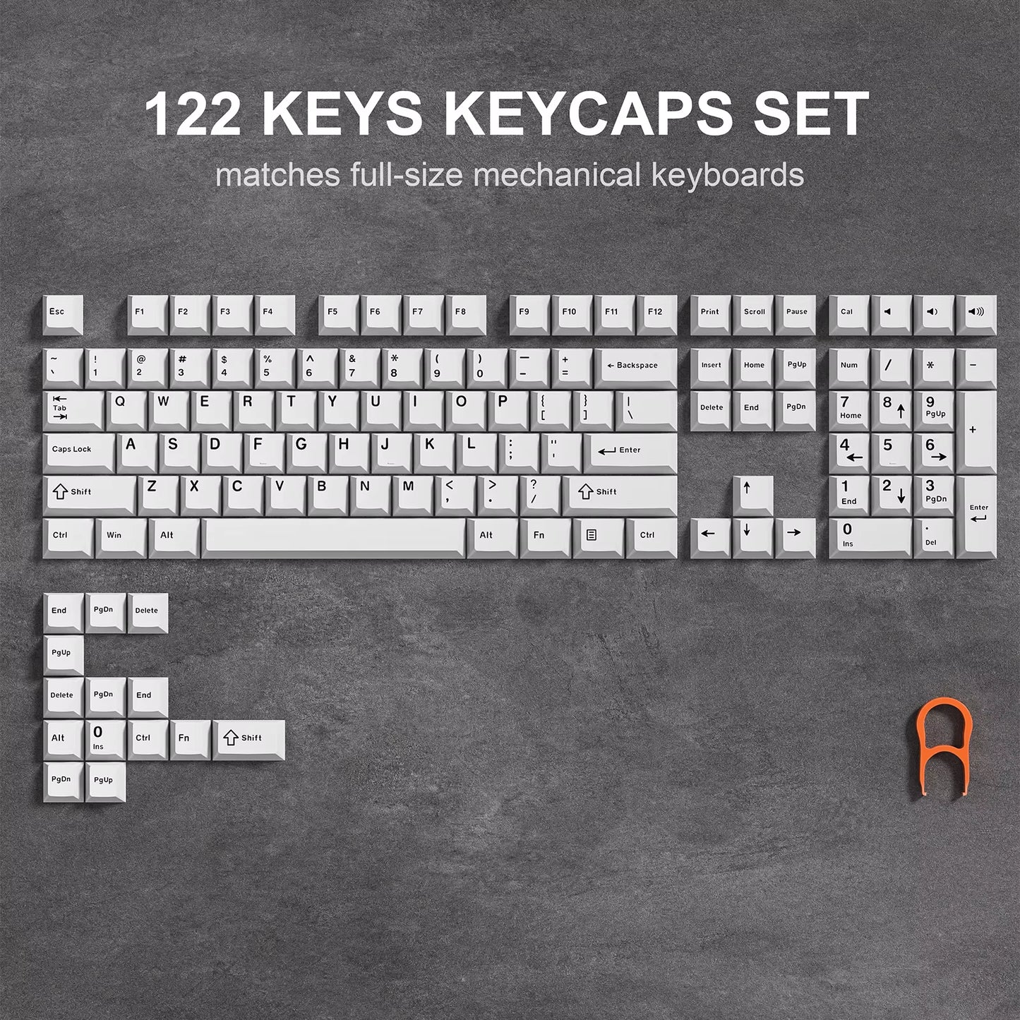 WOB Double-Shot PBT Keycap Sets for Cherry Gateron MX Switches – Cherry Profile (168 Keys)