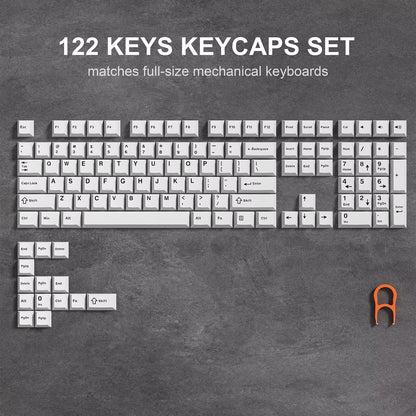 WOB Double-Shot PBT Keycap Sets for Cherry Gateron MX Switches – Cherry Profile (168 Keys)