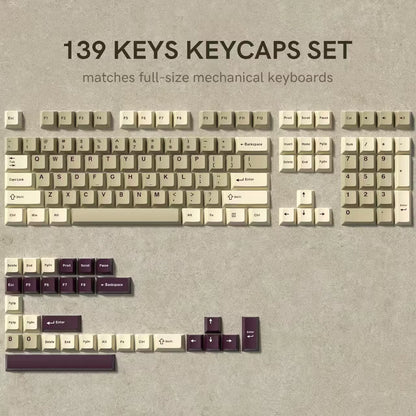 WOB Double-Shot PBT Keycap Sets for Cherry Gateron MX Switches – Cherry Profile (168 Keys)