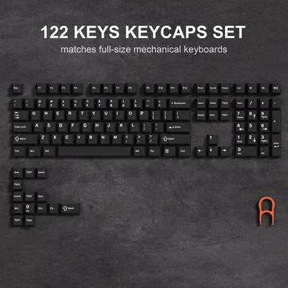 WOB Double-Shot PBT Keycap Sets for Cherry Gateron MX Switches – Cherry Profile (168 Keys)