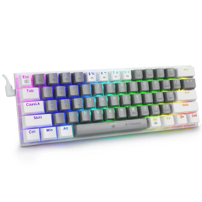 E-YOOSO | Dual-Tone Caps for Gaming with RGB Backlight Mechanical Keyboard