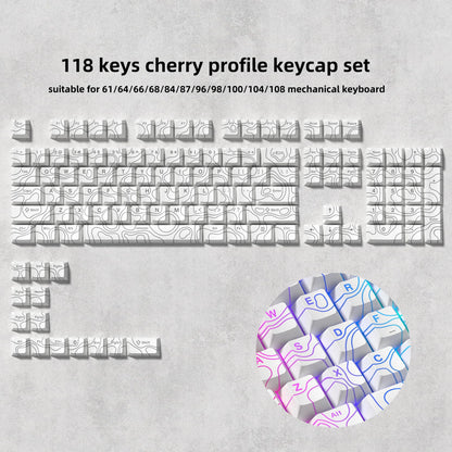 WOB Double-Shot PBT Keycap Sets for Cherry Gateron MX Switches – Cherry Profile (168 Keys)