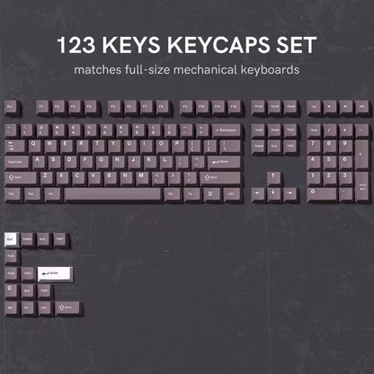 WOB Double-Shot PBT Keycap Sets for Cherry Gateron MX Switches – Cherry Profile (168 Keys)