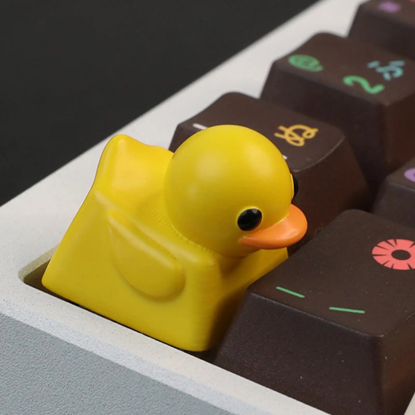Cute Duck Artisan Resin Keycap