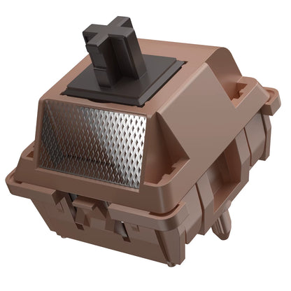 Mocha Chocolate T1 Full POK Tactile Switches 62G Long Spring Thocky Tactile Switches 5 Pins Mechanical Keyboard Switches