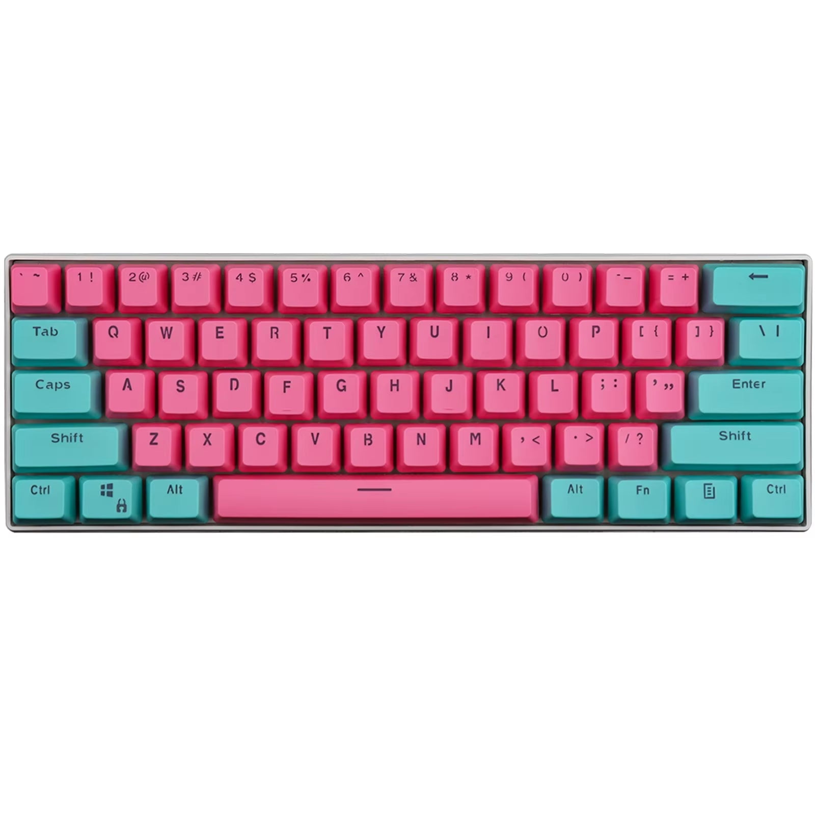 Cyan & Pink PBT Backlit Keycap Set (RK 61/87/104)