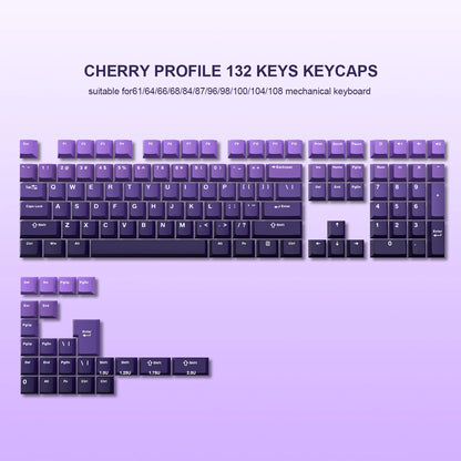 WOB Double-Shot PBT Keycap Sets for Cherry Gateron MX Switches – Cherry Profile (168 Keys)