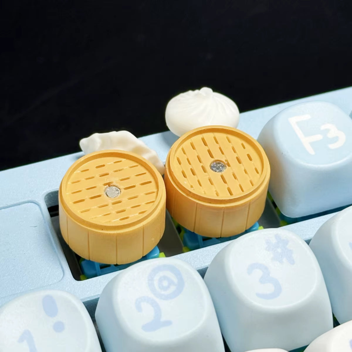 Stuffed Bun Dumpling Artisan Keycap