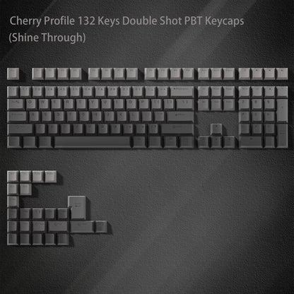 WOB Double-Shot PBT Keycap Sets for Cherry Gateron MX Switches – Cherry Profile (168 Keys)