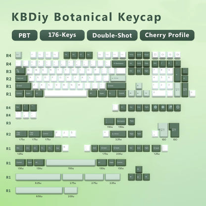 GMK Arctic PBT Keycap Set – Cherry Profile (ISO)