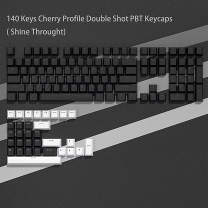 WOB Double-Shot PBT Keycap Sets for Cherry Gateron MX Switches – Cherry Profile (168 Keys)
