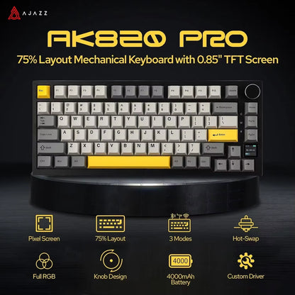 AK820 / AK820 Pro Wireless Mechanical Keyboard with Knob